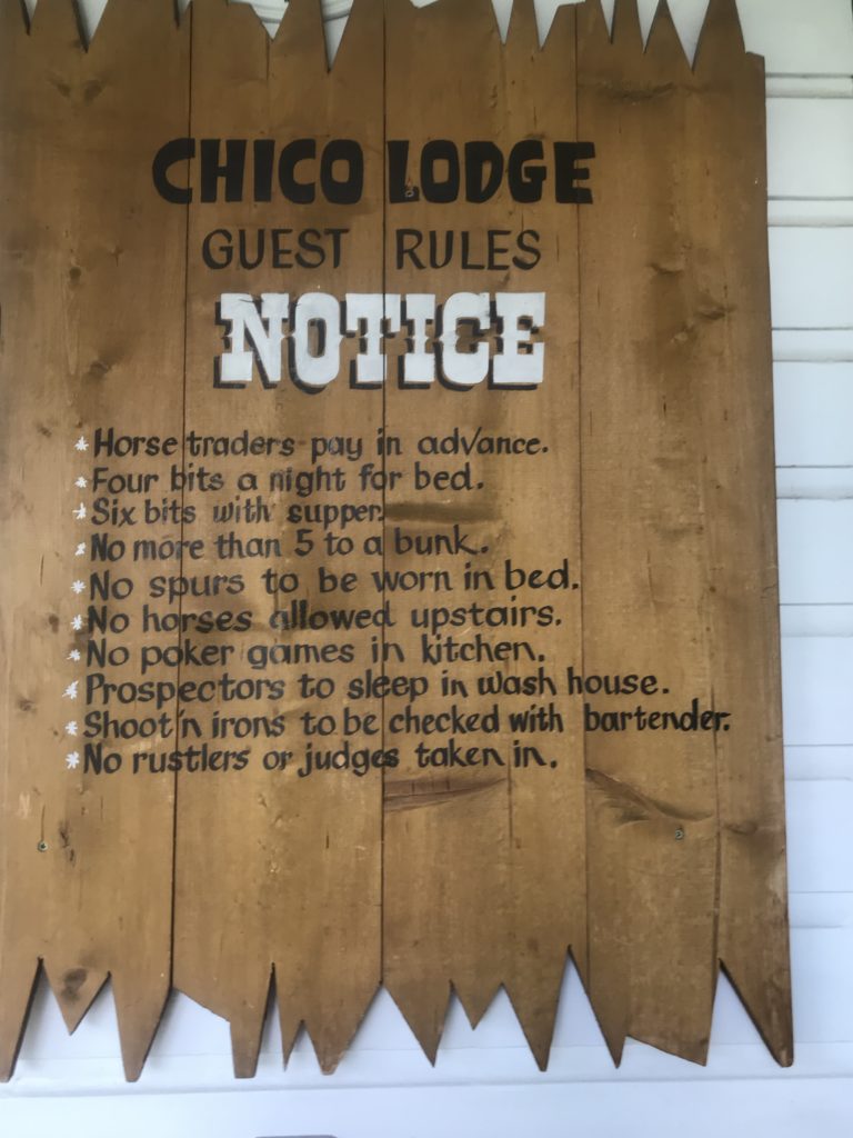 Guest Rules at Chico Lodge, MT