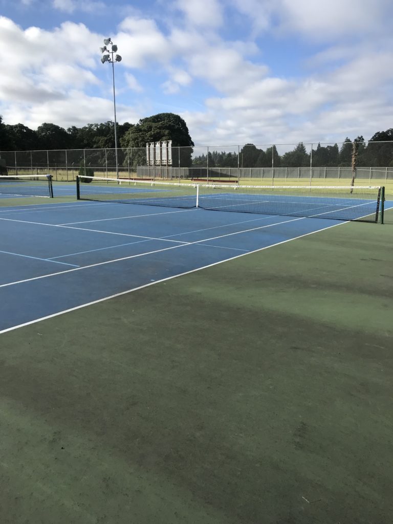 Tennis courts at Bush Pasture in Salem Oregon