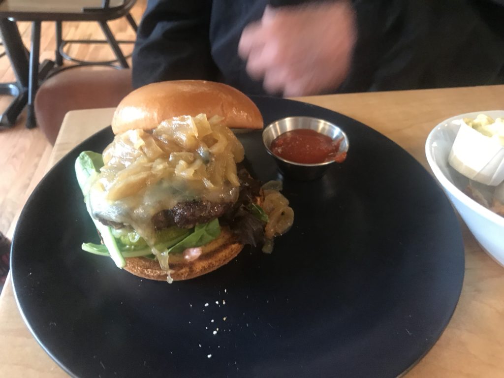 Loade Cheeseburger at Prerogative, Red Lodge, MT