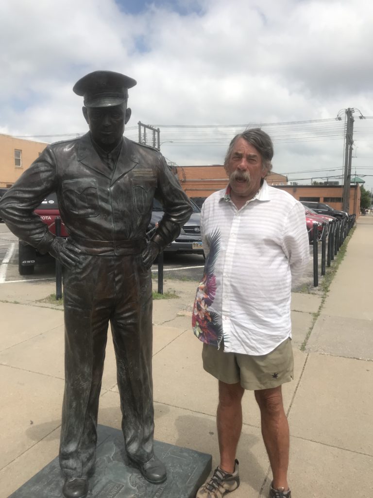 Dwight Eisenhower on the corner in Rapid City, SD