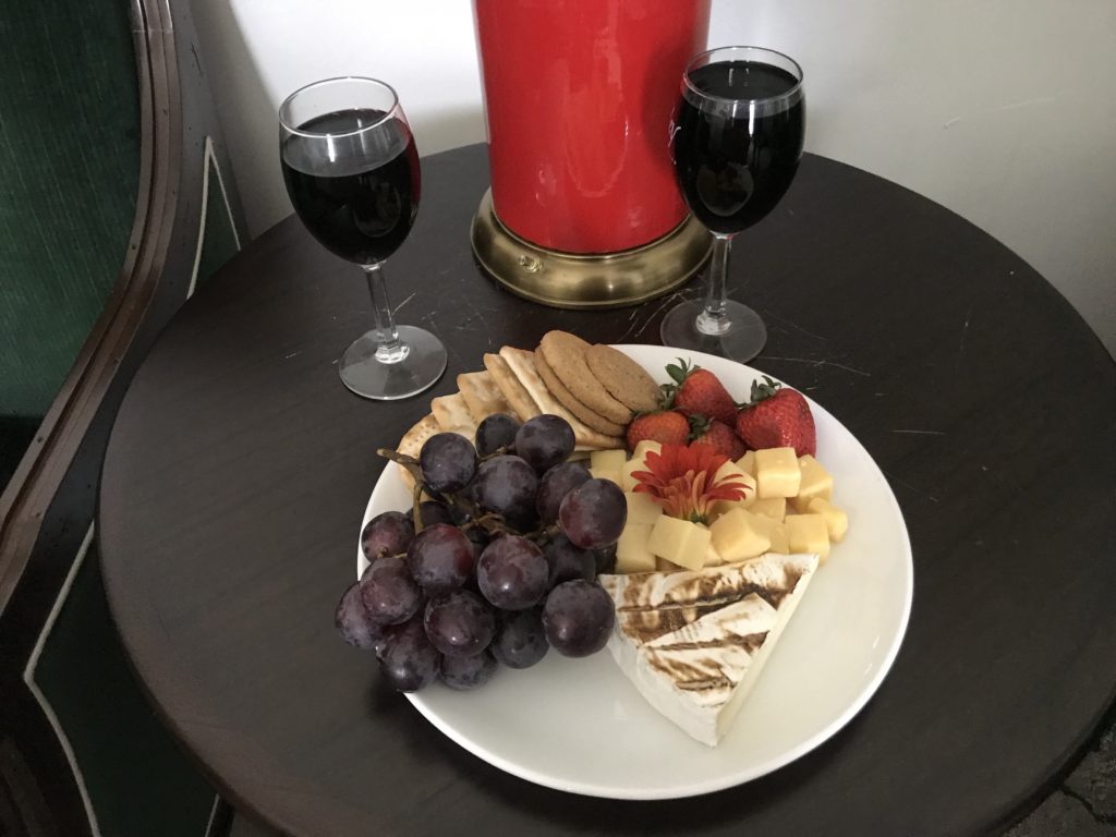 Welcome Cheese and Fruit at Inn at Deah Valley