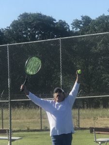 Bub wins at tennis at Bush Pasture, Salem, Oregon