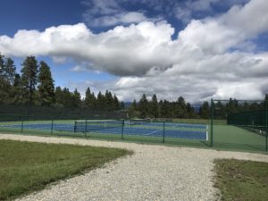 Tennis courts at Flathead Community College Kalispell MT