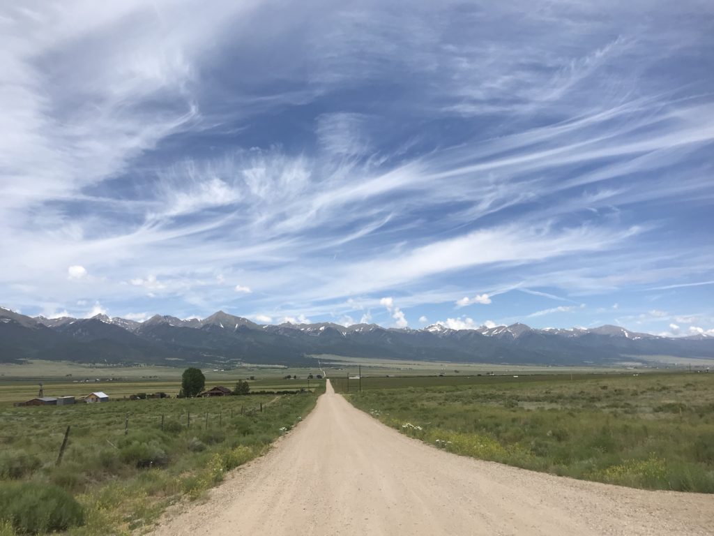 The dusty trail in Colorado