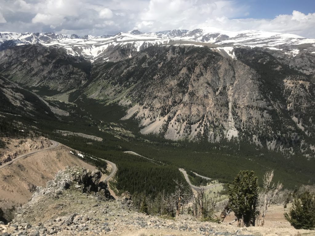 Switchbacks on the Beartooth Highway MT