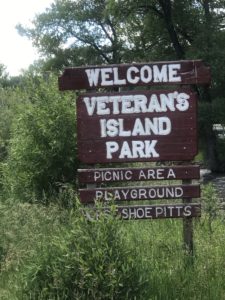 Veterans Park in Saratoga. Wy