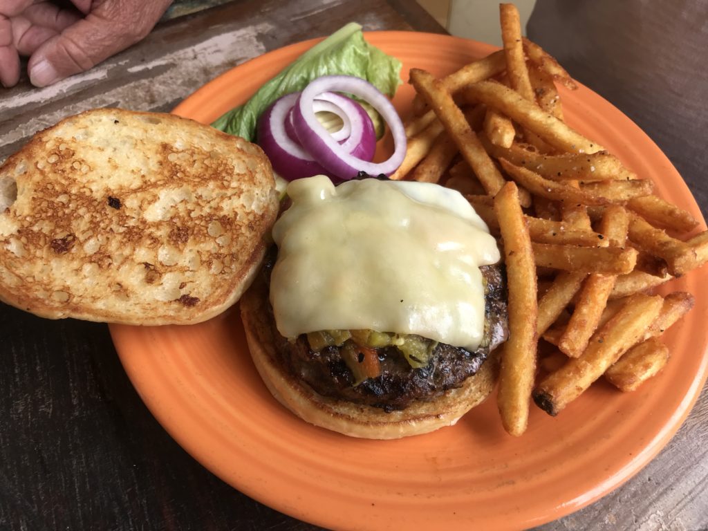 Chile Cheeseburger at the Range Cafe, Las Vegas, NM