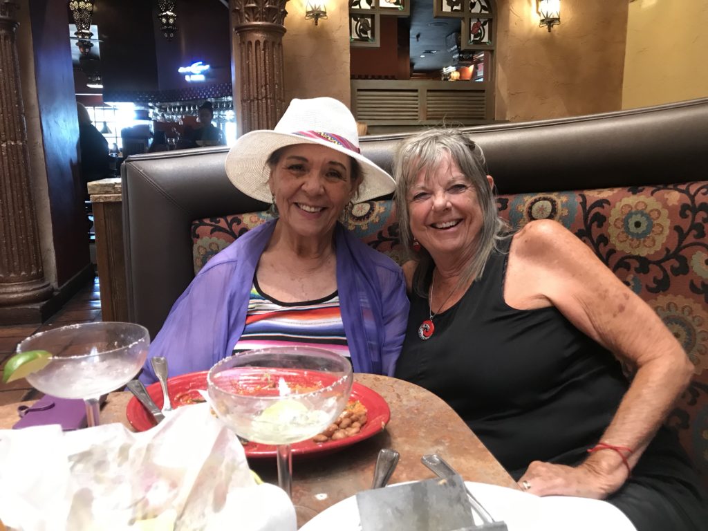 Bobbi Rivera and I at El Patron, ABQ,NM