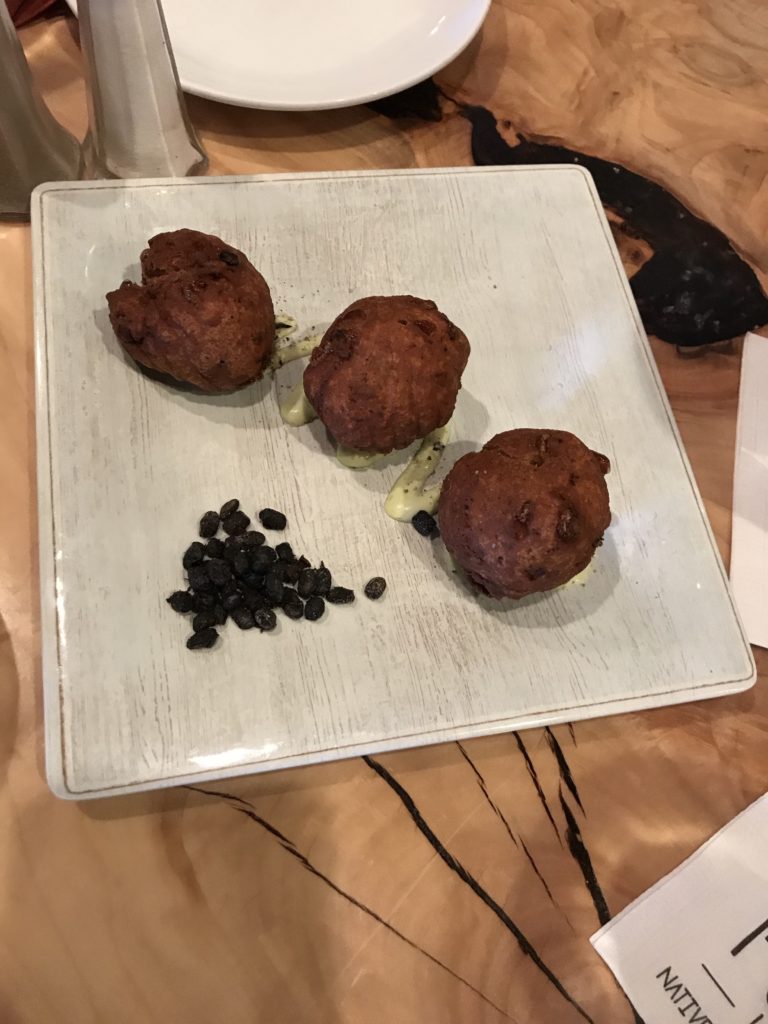 Golden Fried Amaranth and Corn Fritters