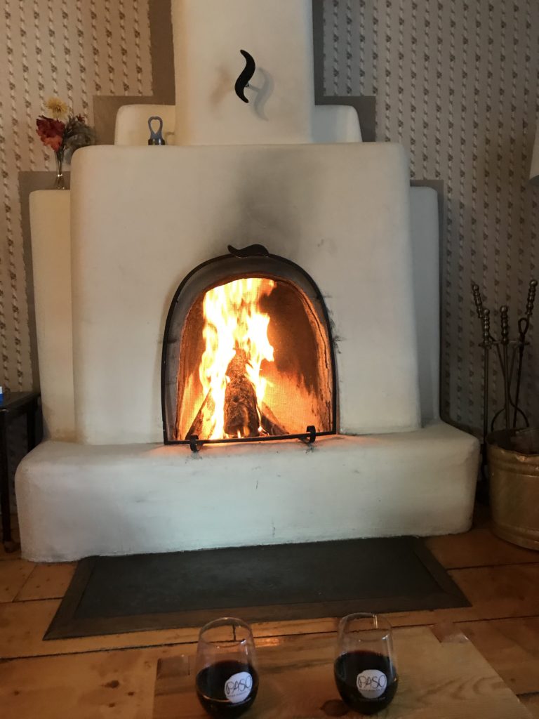 Fireplace in Rancho de Chimayo Hacienda New Mexico