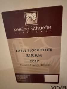 Little Block Sirah Keeling Schaefer AZ