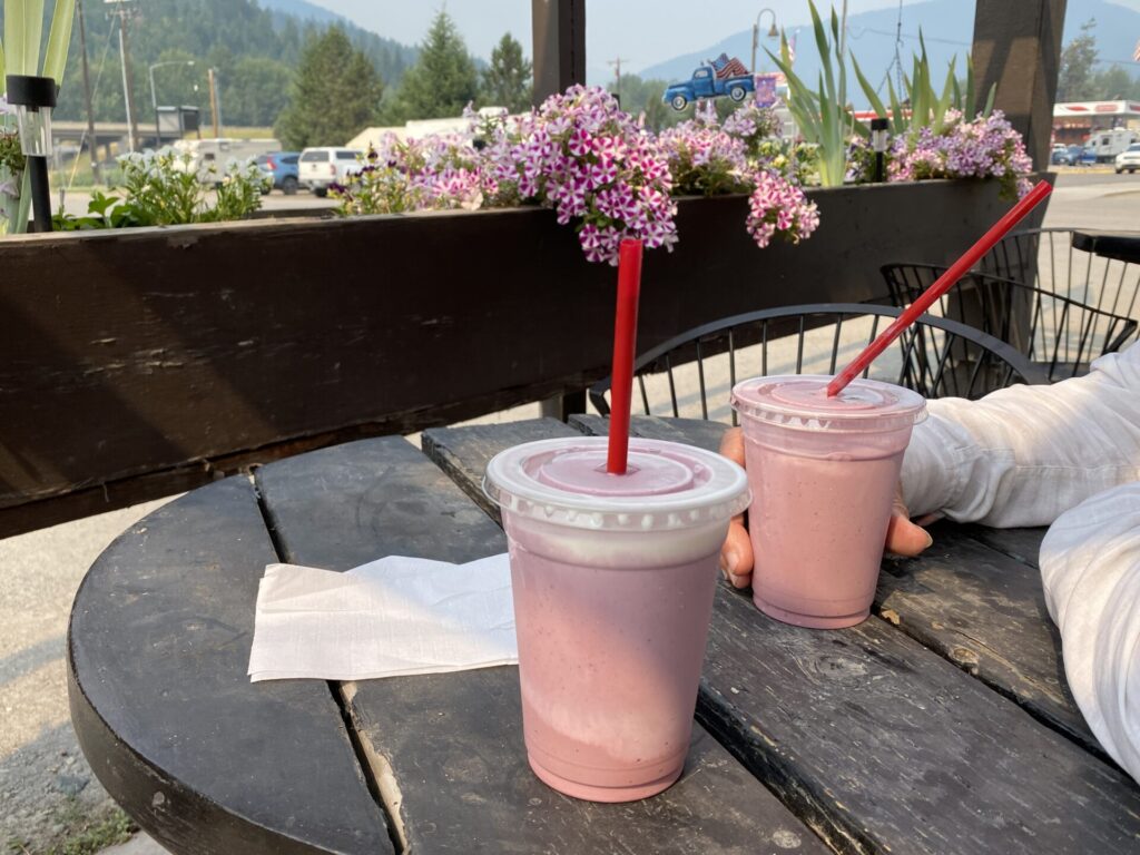 St Regis, MT Huckleberry Milkshakes