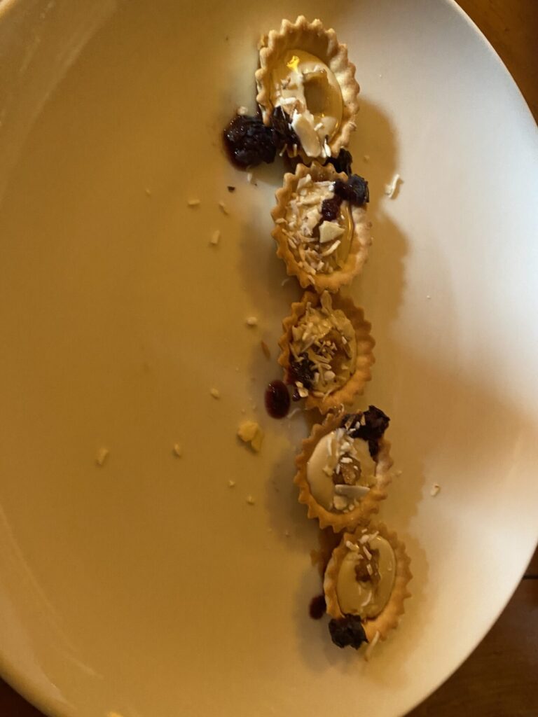 Spiced Rum Whipped Brie Tartlets at Harwood House