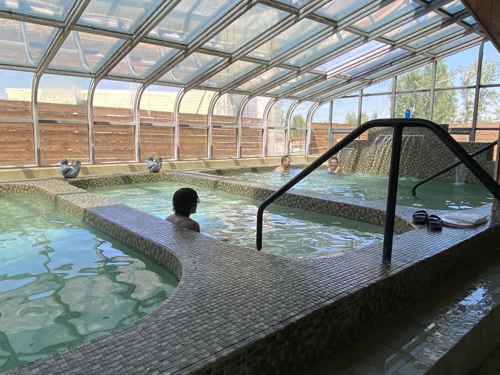 Inside Pool and Cold Plunge at Bozeman Hot Springs, MT